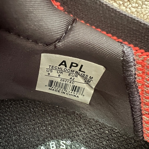 NWOT Men’s APL TechLoom Bliss Grey and Orange - Picture 5 of 9